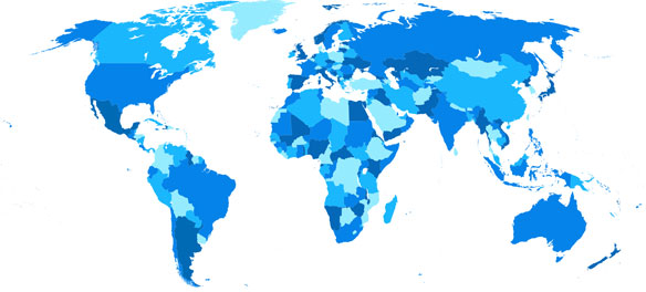 world countries map